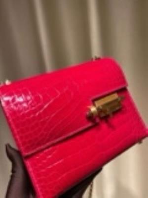 wholesale quality hermes verrou 17 shiny allligator braise ghw